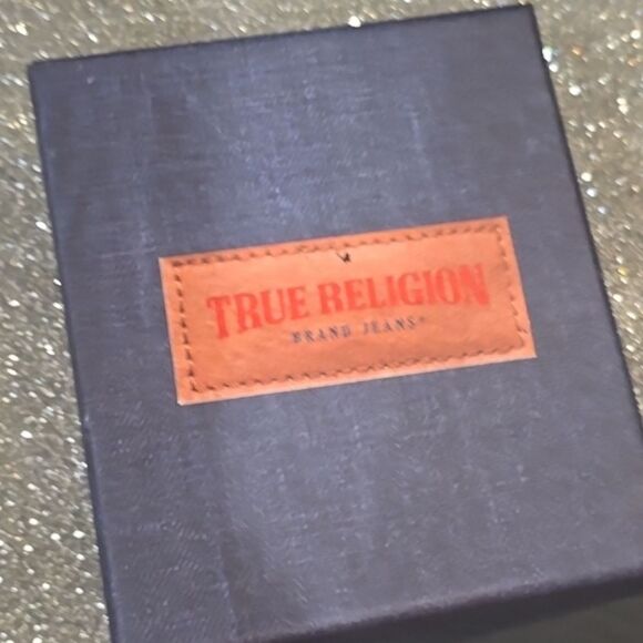 True Religion Stainless Steel Horseshoe Logo Stone Bracelet - Picture 5 of 5